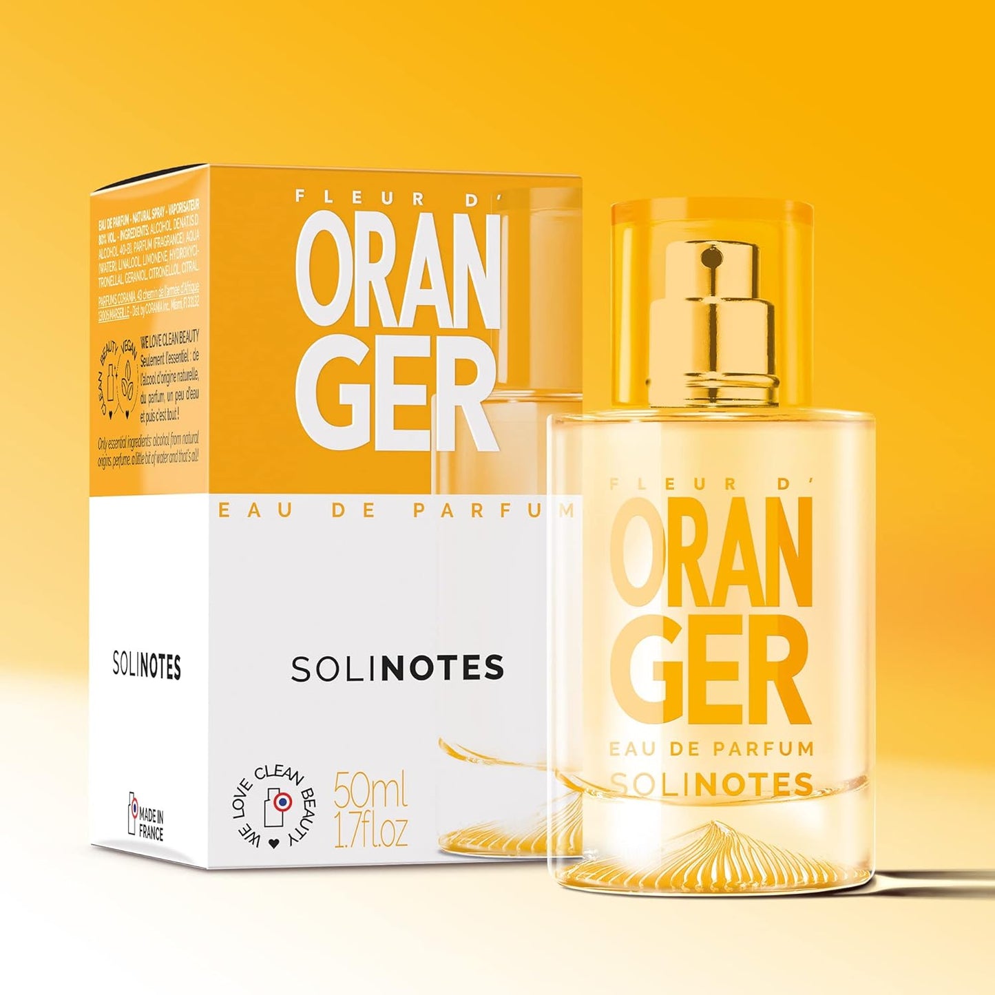 Parfum Femme SOLINOTES Fleur d'Oranger - Eau De Parfum | Fragrance Florale et Apaisante - Cadeau Parfait pour Elle - 50 ml