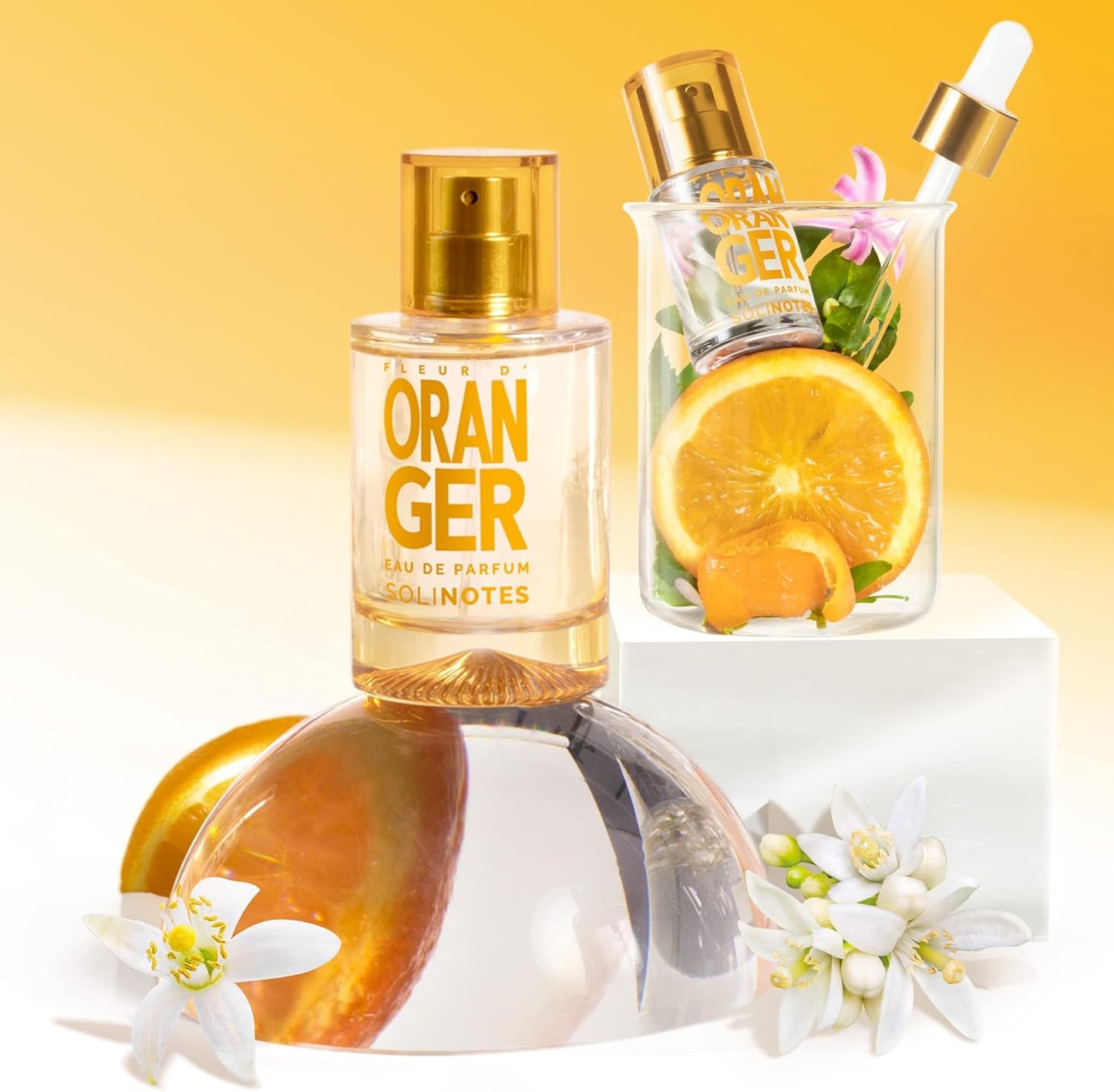 Parfum Femme SOLINOTES Fleur d'Oranger - Eau De Parfum | Fragrance Florale et Apaisante - Cadeau Parfait pour Elle - 50 ml