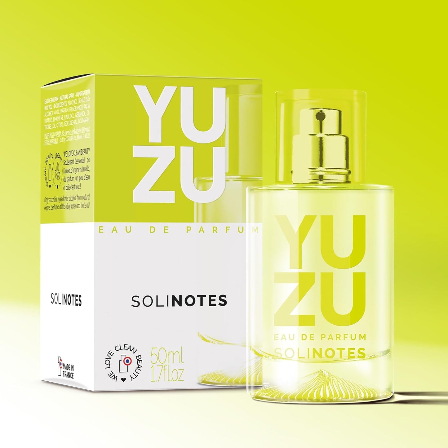 Parfum Femme SOLINOTES Yuzu - Eau De Parfum | Fragrance Florale et Apaisante - Cadeau Parfait pour Elle - 50 ml