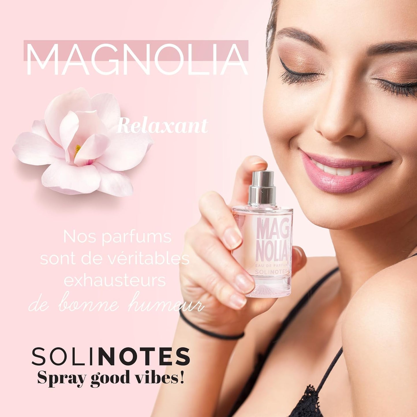 Parfum Femme SOLINOTES Magnolia - Eau De Parfum | Fragrance Florale et Apaisante - Cadeau Parfait pour Elle - 50 ml