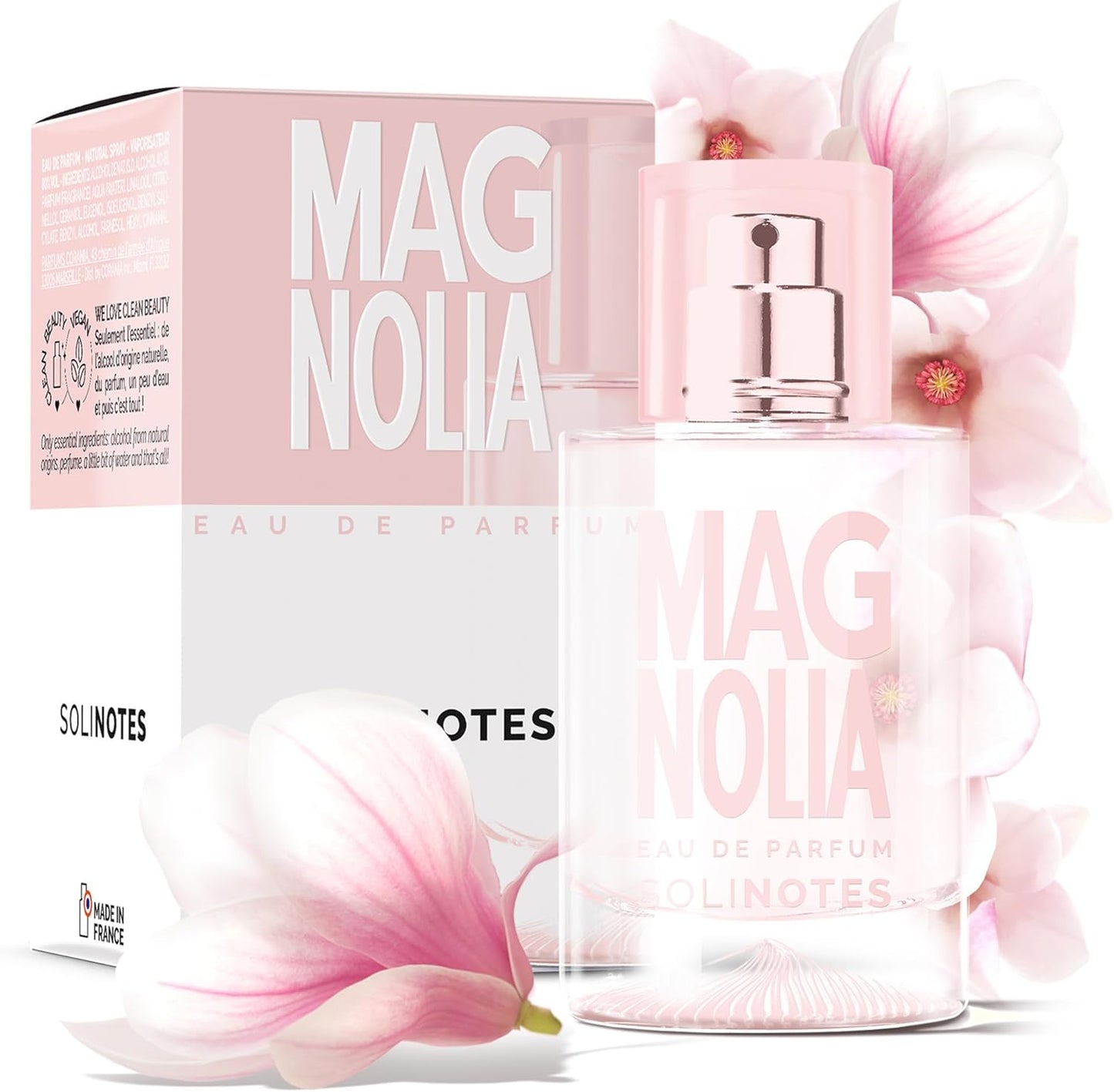Parfum Femme SOLINOTES Magnolia - Eau De Parfum | Fragrance Florale et Apaisante - Cadeau Parfait pour Elle - 50 ml