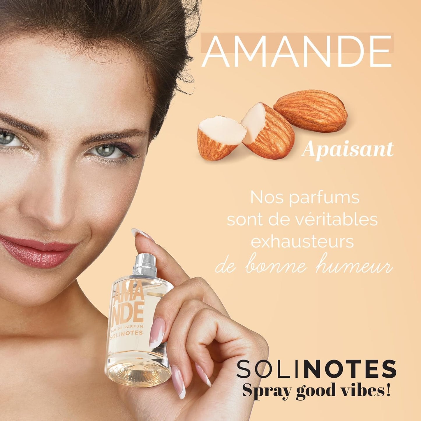 Parfum Femme SOLINOTES Amande - Eau De Parfum | Fragrance Florale et Apaisante - Cadeau Parfait pour Elle - 50 ml