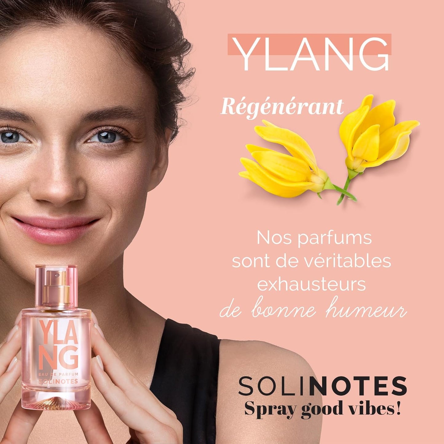 Parfum Femme SOLINOTES Ylang - Eau De Parfum | Fragrance Florale et Apaisante - Cadeau Parfait pour Elle - 50 ml