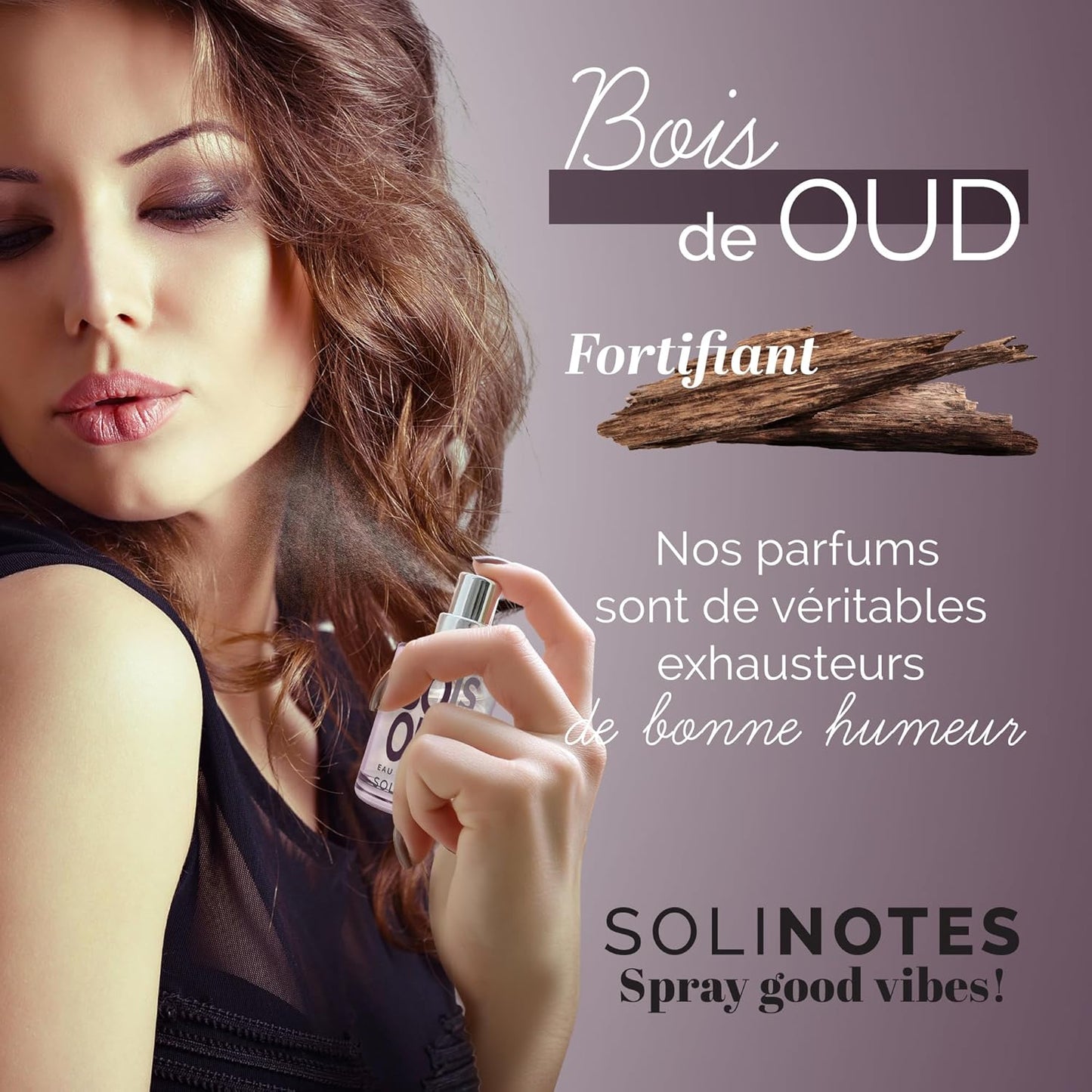 Parfum Femme SOLINOTES Bois de Oud - Eau De Parfum | Fragrance Florale et Apaisante - Cadeau Parfait pour Elle - 15 ml