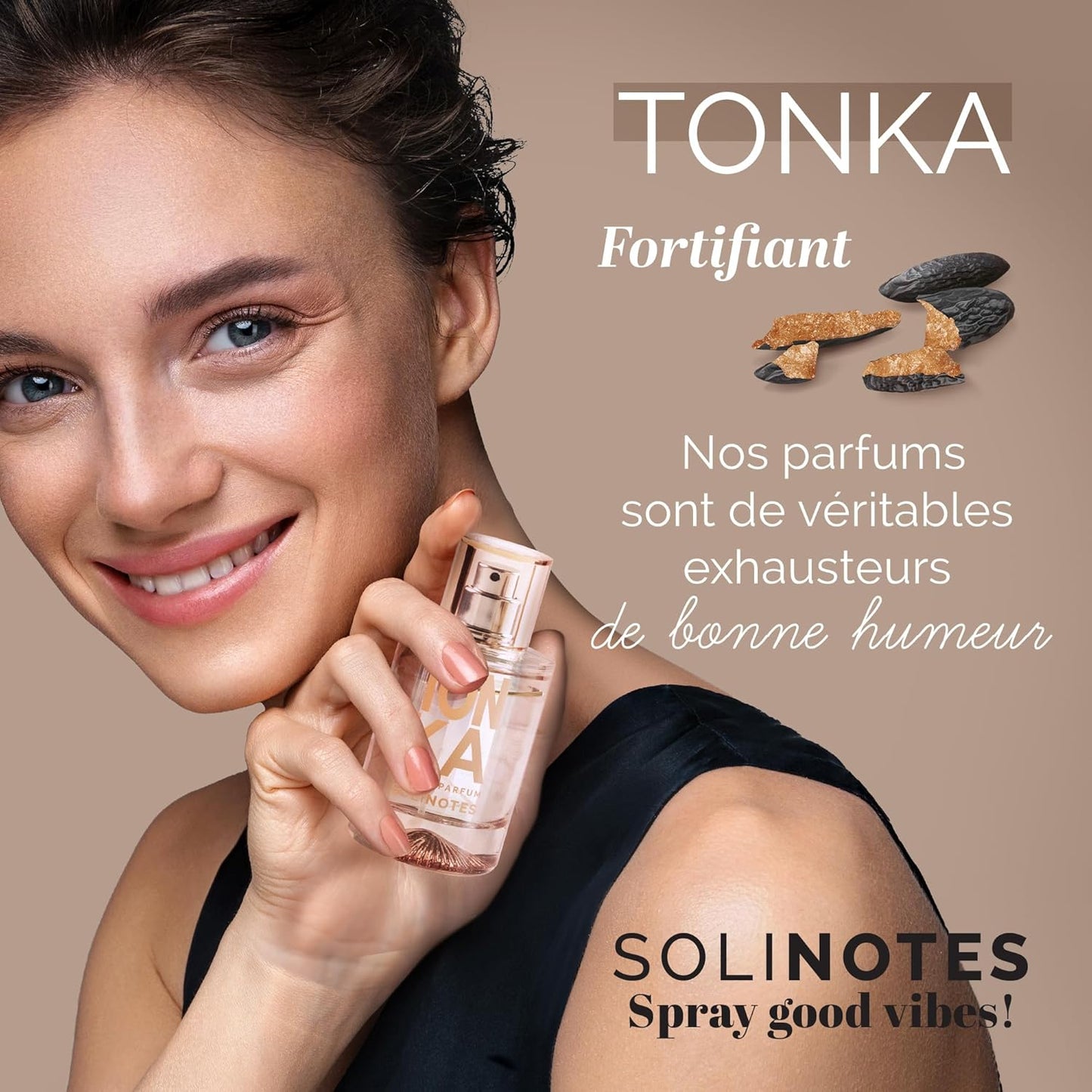 Parfum Femme SOLINOTES Tonka - Eau De Parfum | Fragrance Florale et Apaisante - Cadeau Parfait pour Elle - 50 ml
