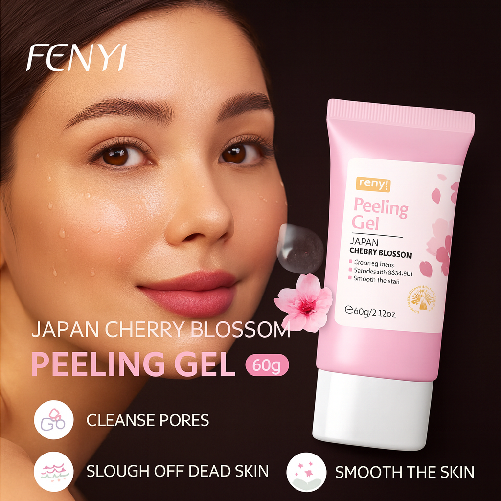 Sakura Face Deep Cleaning Exfoliating Gel Skin Care Whitening Moisturizer Repair Facial Scrub Skin Care 60g
