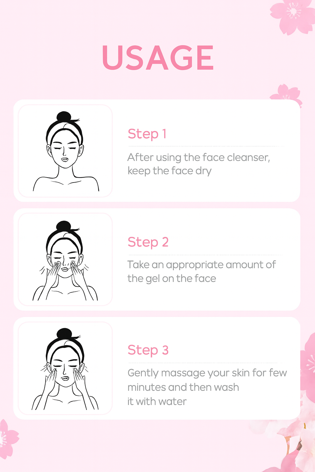 Sakura Face Deep Cleaning Exfoliating Gel Skin Care Whitening Moisturizer Repair Facial Scrub Skin Care 60g