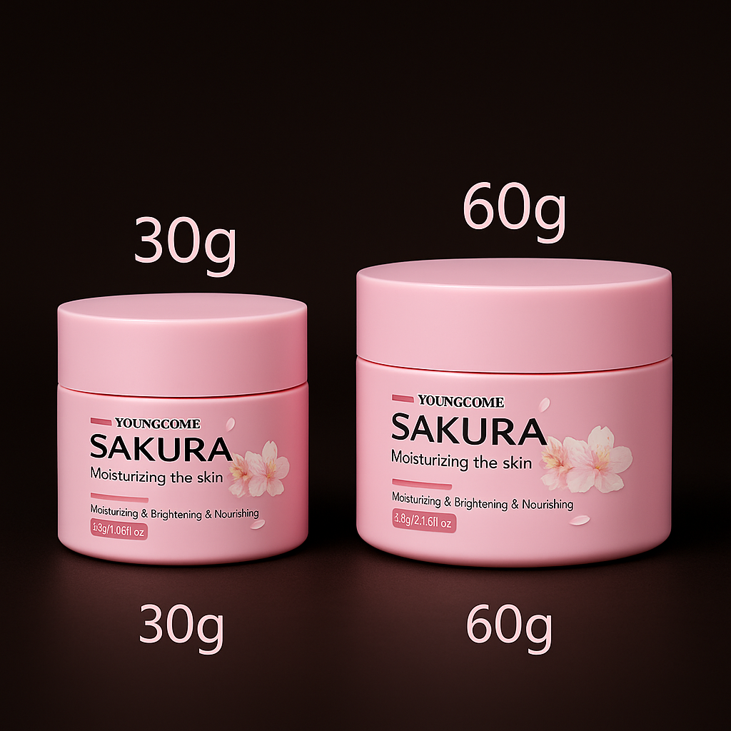 Crème Hydratante à l’Essence de Sakura – Soin Visage Fleur de Cerisier | Hydratation Intense & Réparation des Peaux Sèches