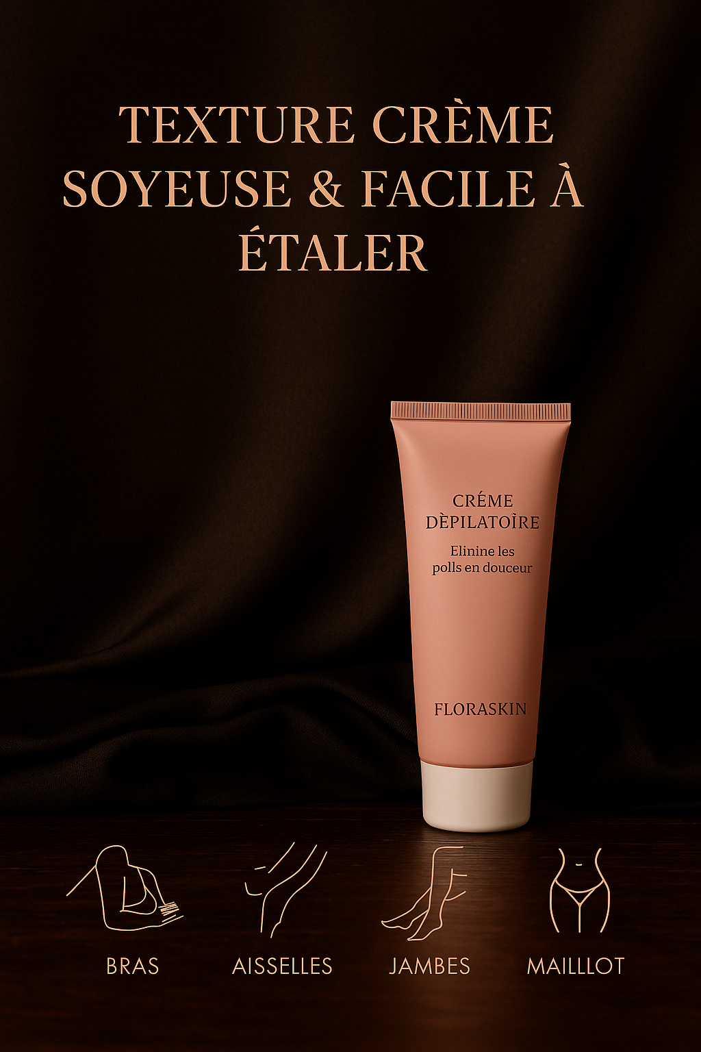 Crème Dépilatoire Sakura – Élimination Rapide et Indolore des Poils (Zones Sensibles & Corps)