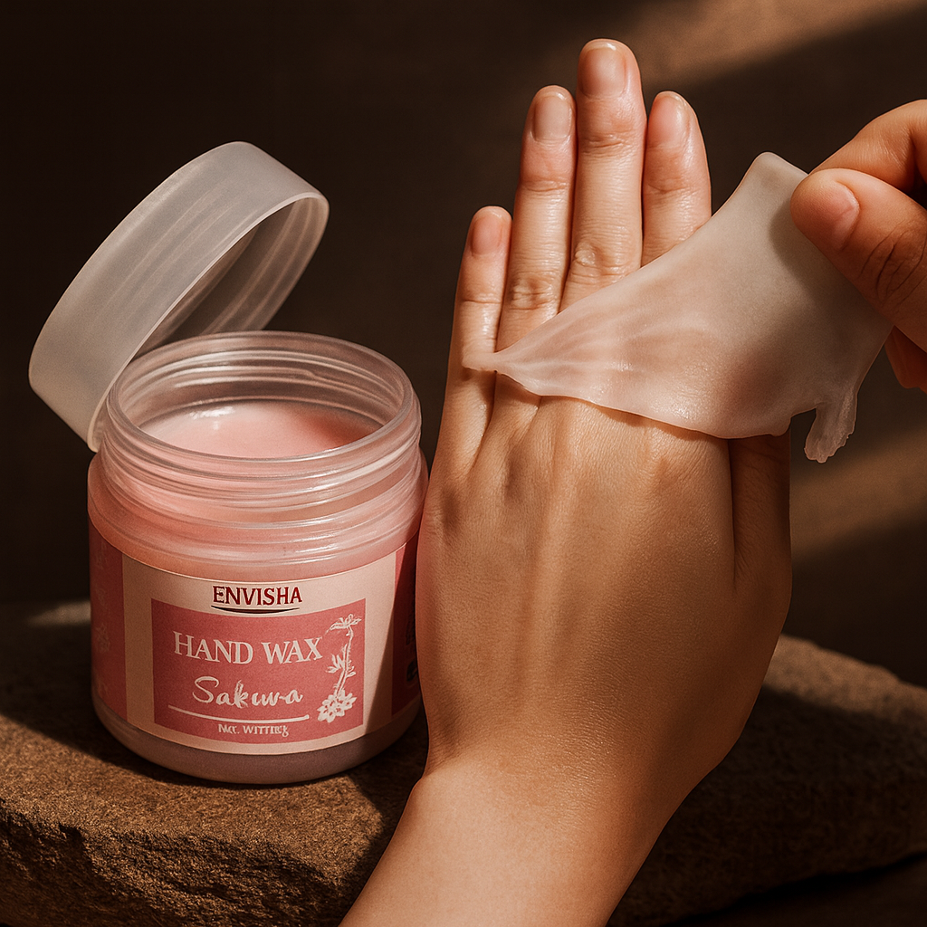 Masque Mains Réparateur ENVISHA – Miel & Fleur de Sakura (60 g)