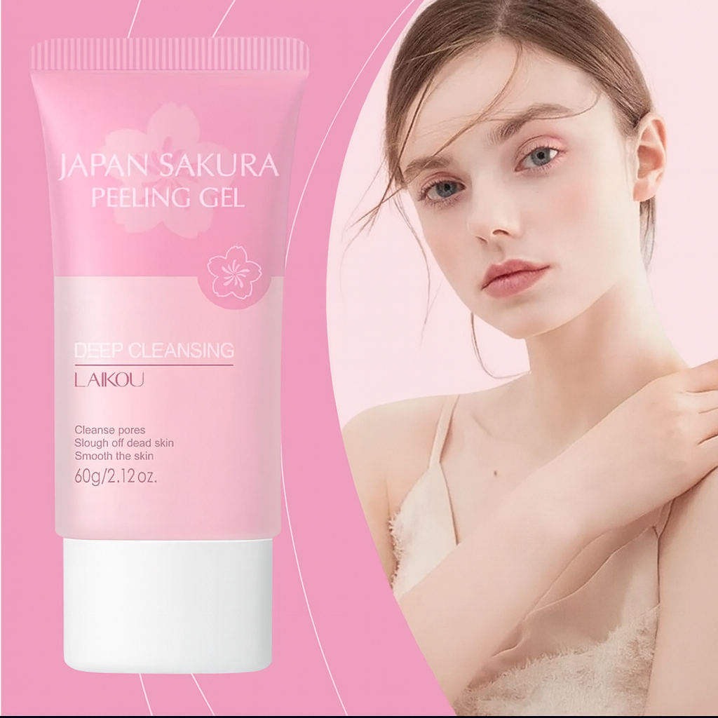 Sakura Exfoliating Gel 60g – Nettoyant Visage Doux aux Extraits Naturels de Fleurs