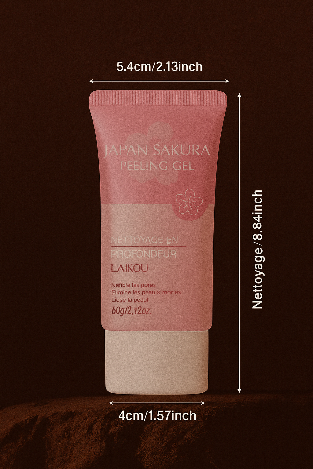 Sakura Exfoliating Gel 60g – Nettoyant Visage Doux aux Extraits Naturels de Fleurs