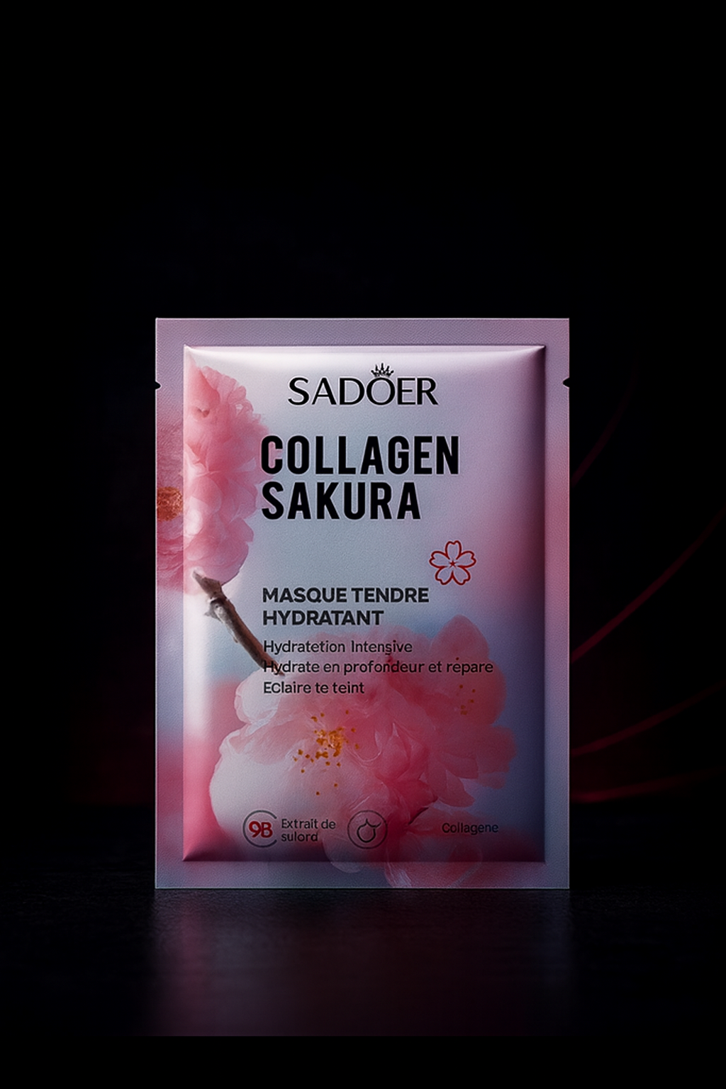 Pack 1 ou 5 Masques Collagène Sakura – Soin Hydratant & Purifiant