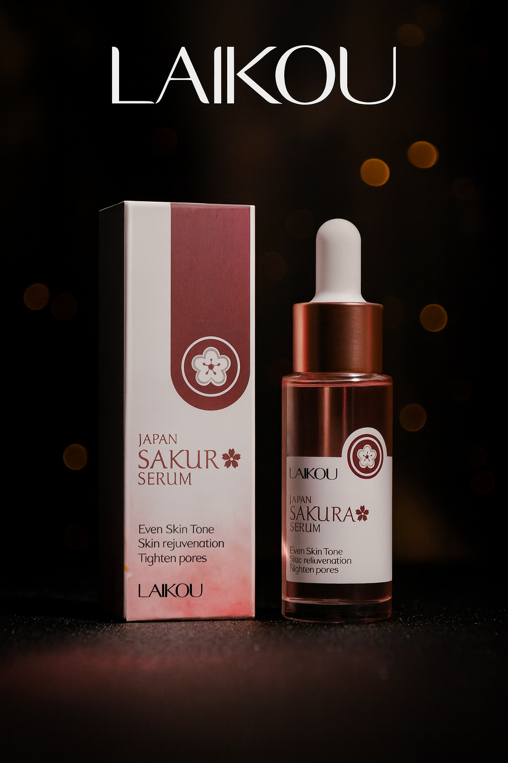 Sakura Facial Serum – 1/2/3 pcs – Éclat & Hydratation à l’Acide Hyaluronique