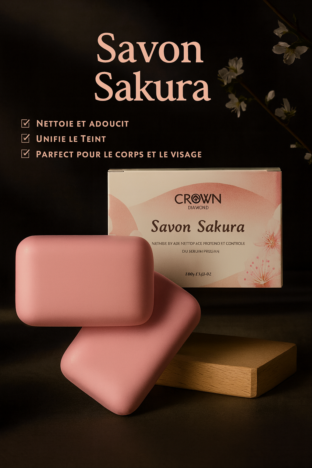 Savon pour le corps Sakura Japonais – Soin Naturel pour Peau Douce et Lumineuse