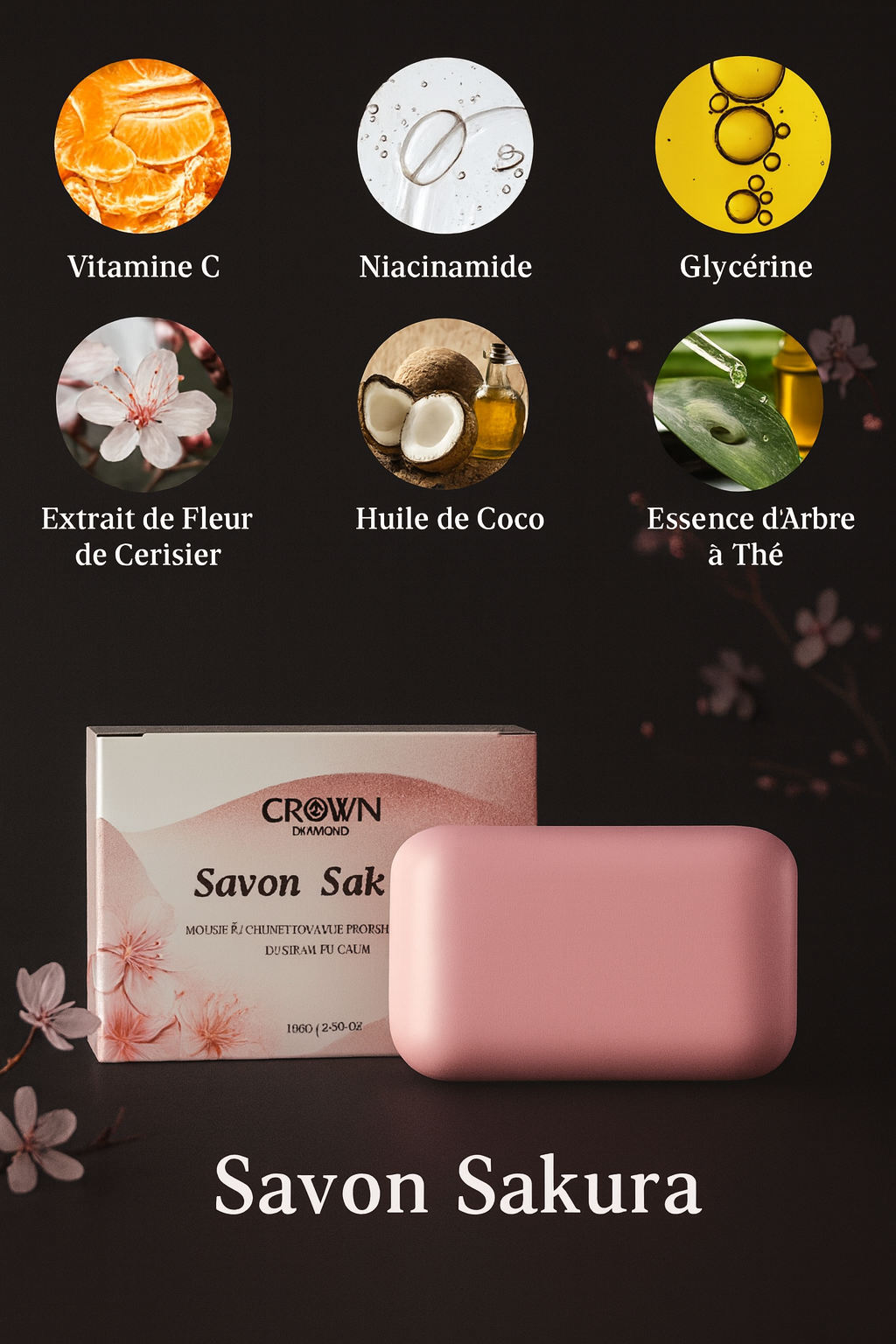 Savon pour le corps Sakura Japonais – Soin Naturel pour Peau Douce et Lumineuse