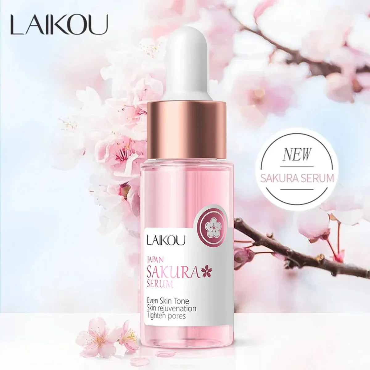 Sakura Facial Serum – 1/2/3 pcs – Éclat & Hydratation à l’Acide Hyaluronique