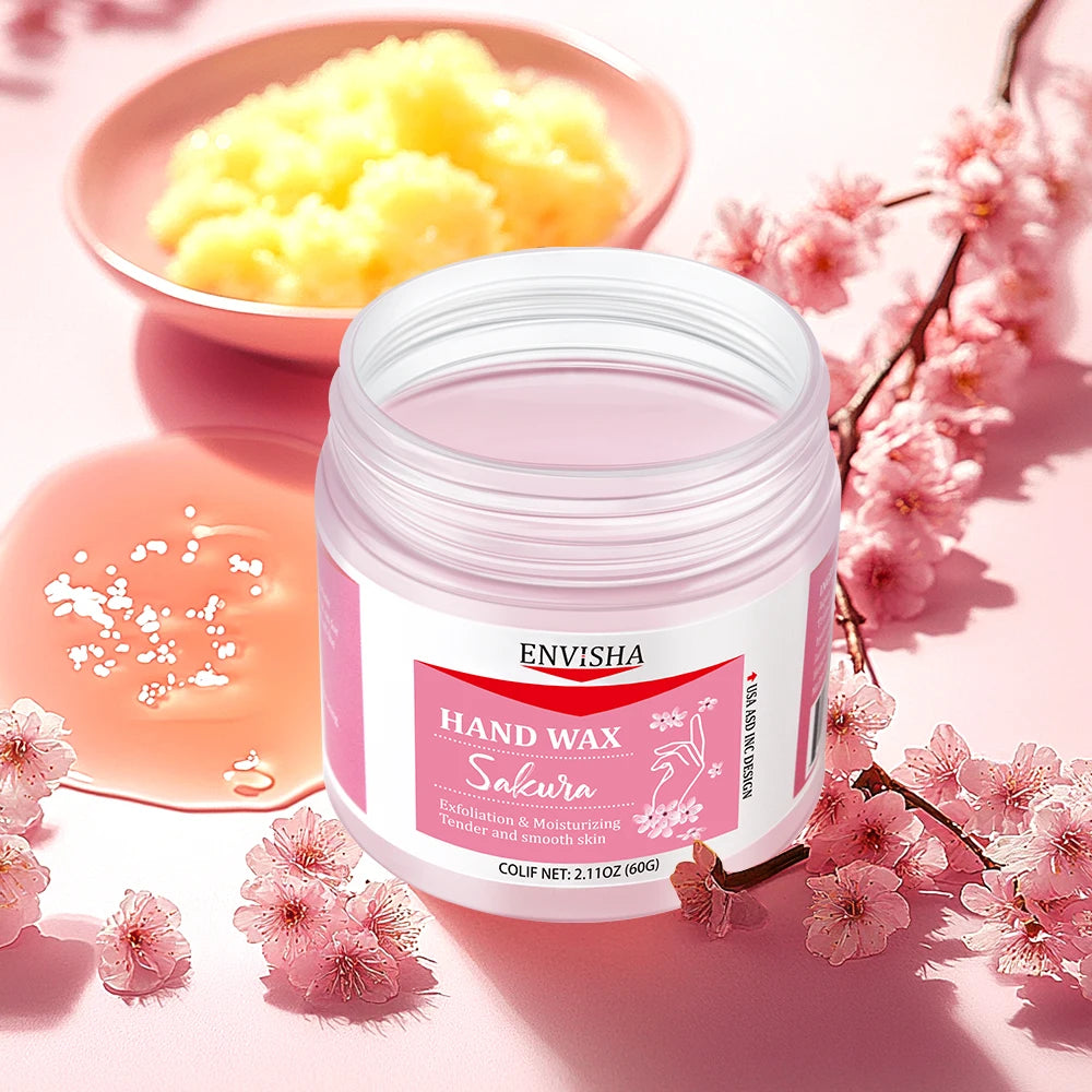 Masque Mains Réparateur ENVISHA – Miel & Fleur de Sakura (60 g)