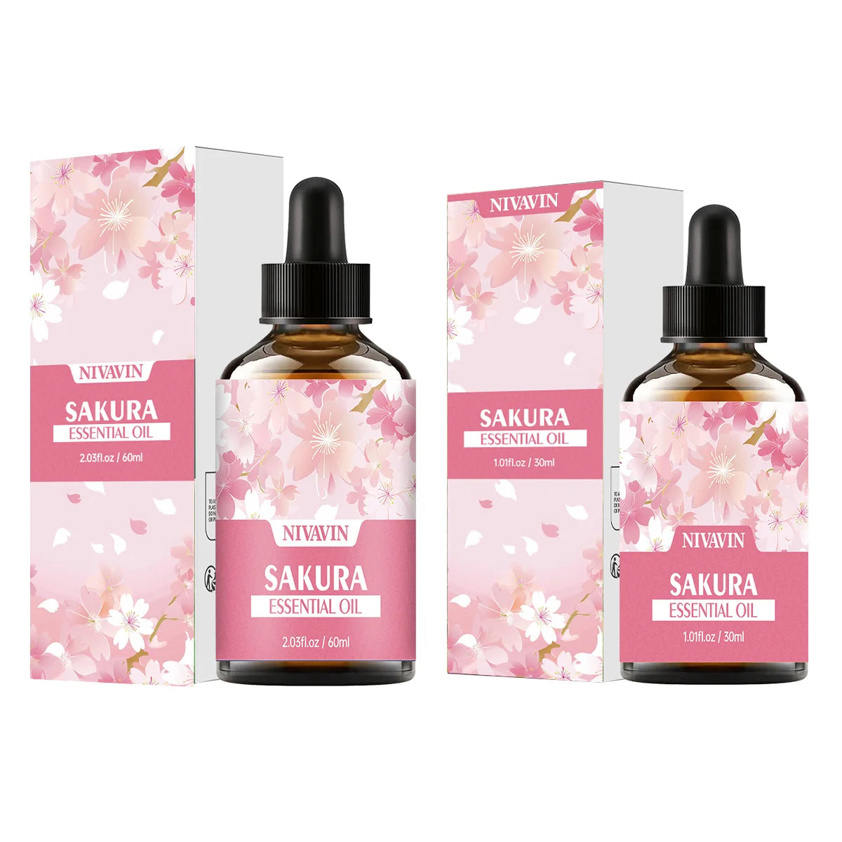 Huile Visage Parfumée NIVAVIN longue durée – Extrait de Sakura (30/60 ml)