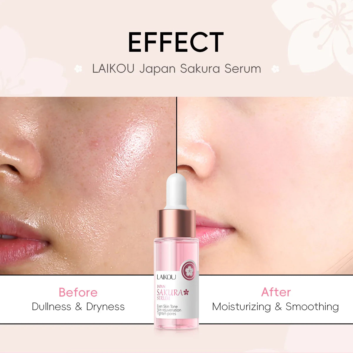 Sakura Facial Serum – 1/2/3 pcs – Éclat & Hydratation à l’Acide Hyaluronique