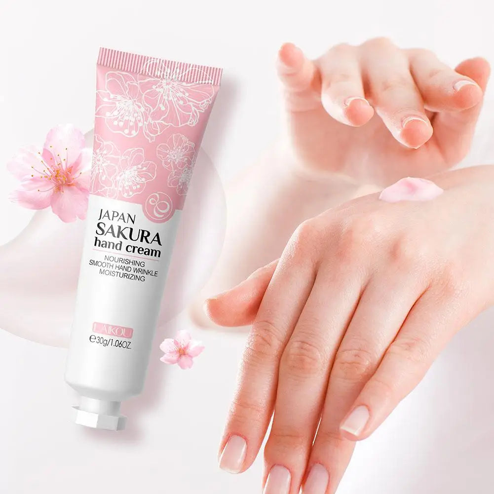 Crème Mains Réparatrice au Collagène & Sakura – Soin Profond