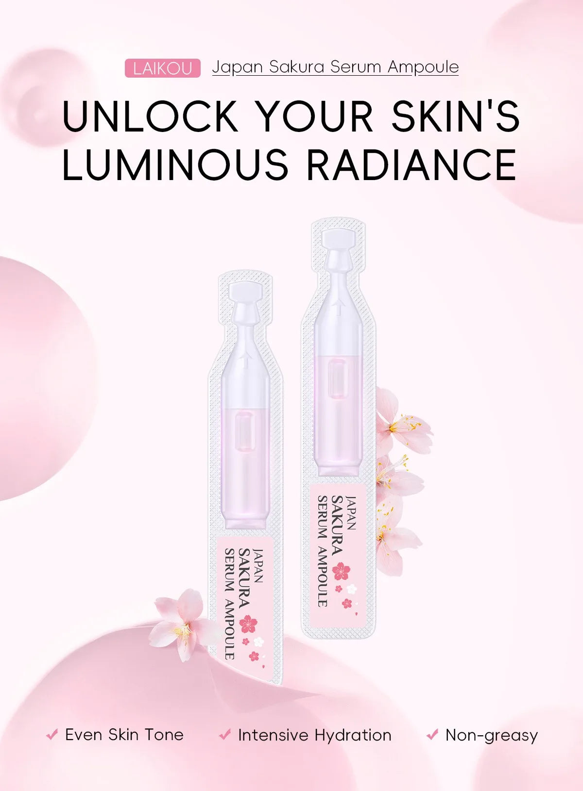 Lot 30 pcs Sakura Serum Japonais – Hydratant, Réparateur & Anti-Âge