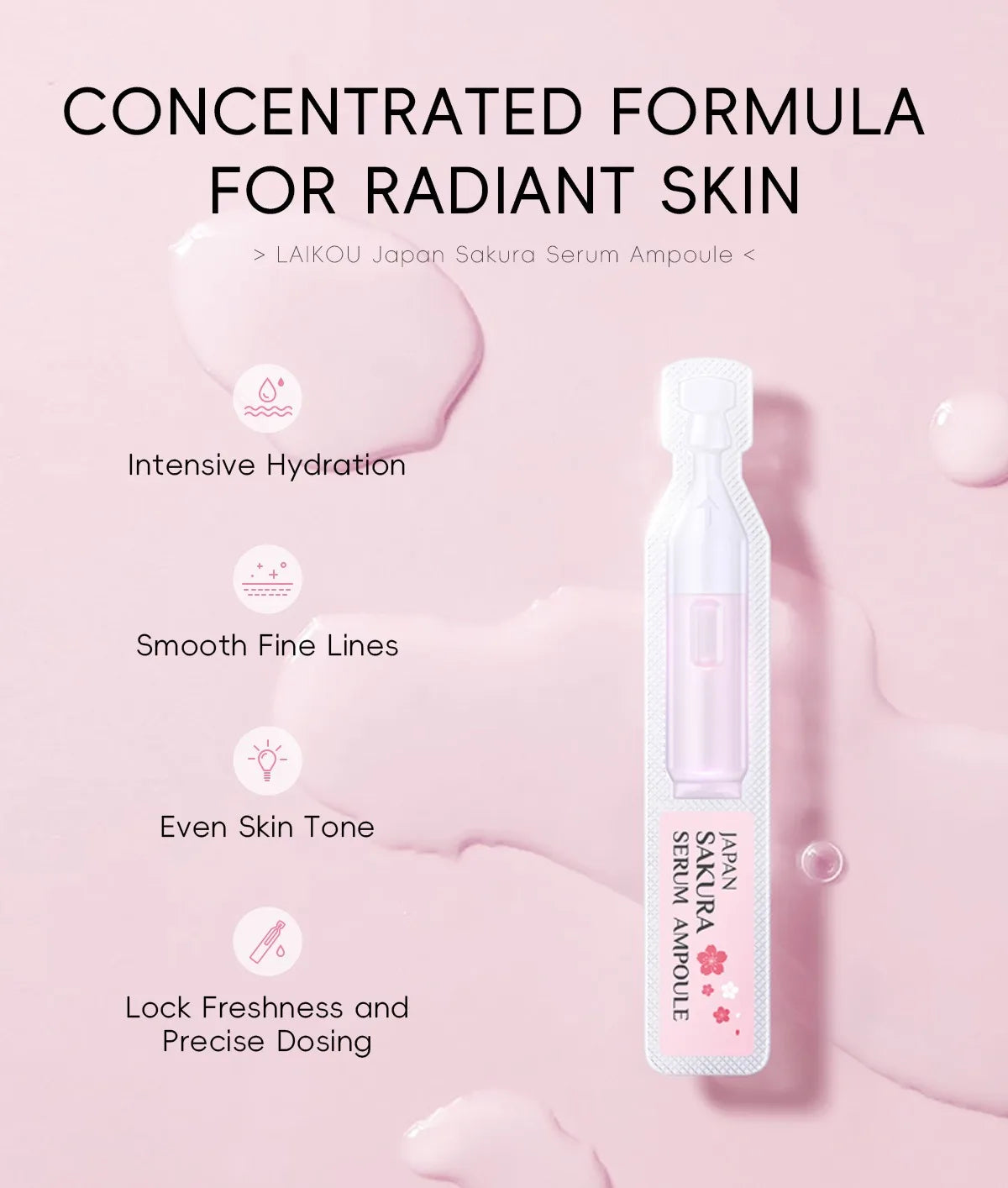 Lot 30 pcs Sakura Serum Japonais – Hydratant, Réparateur & Anti-Âge