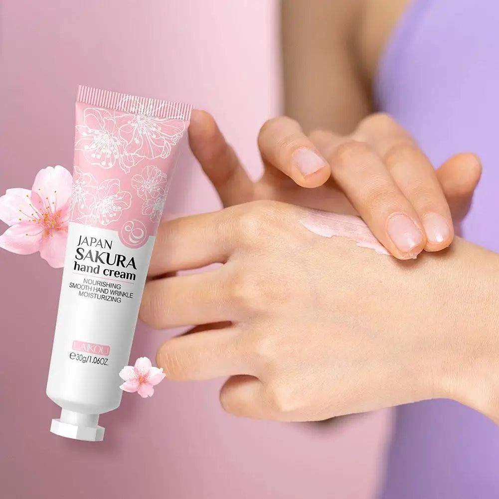 Crème Mains Réparatrice au Collagène & Sakura – Soin Profond