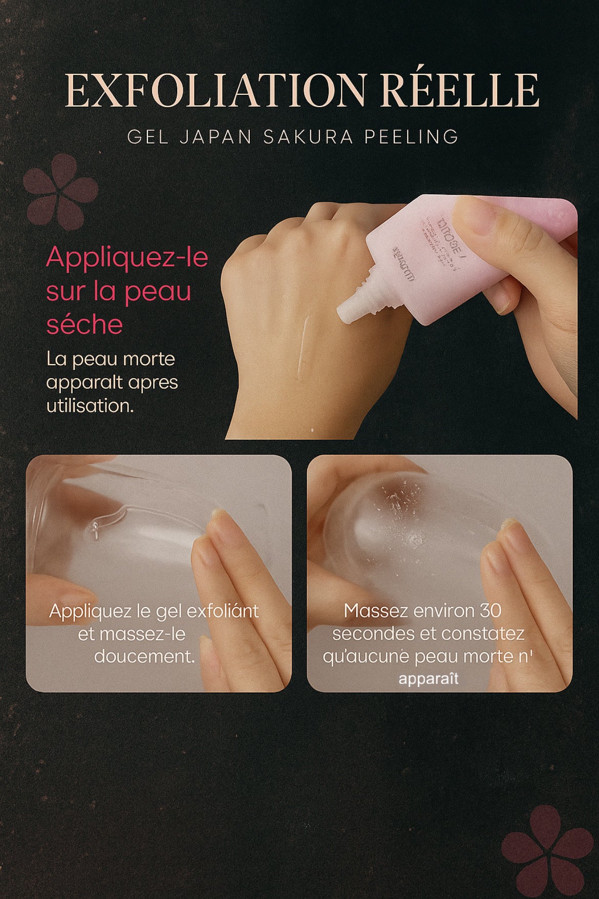 Sakura Exfoliating Gel 60g – Nettoyant Visage Doux aux Extraits Naturels de Fleurs