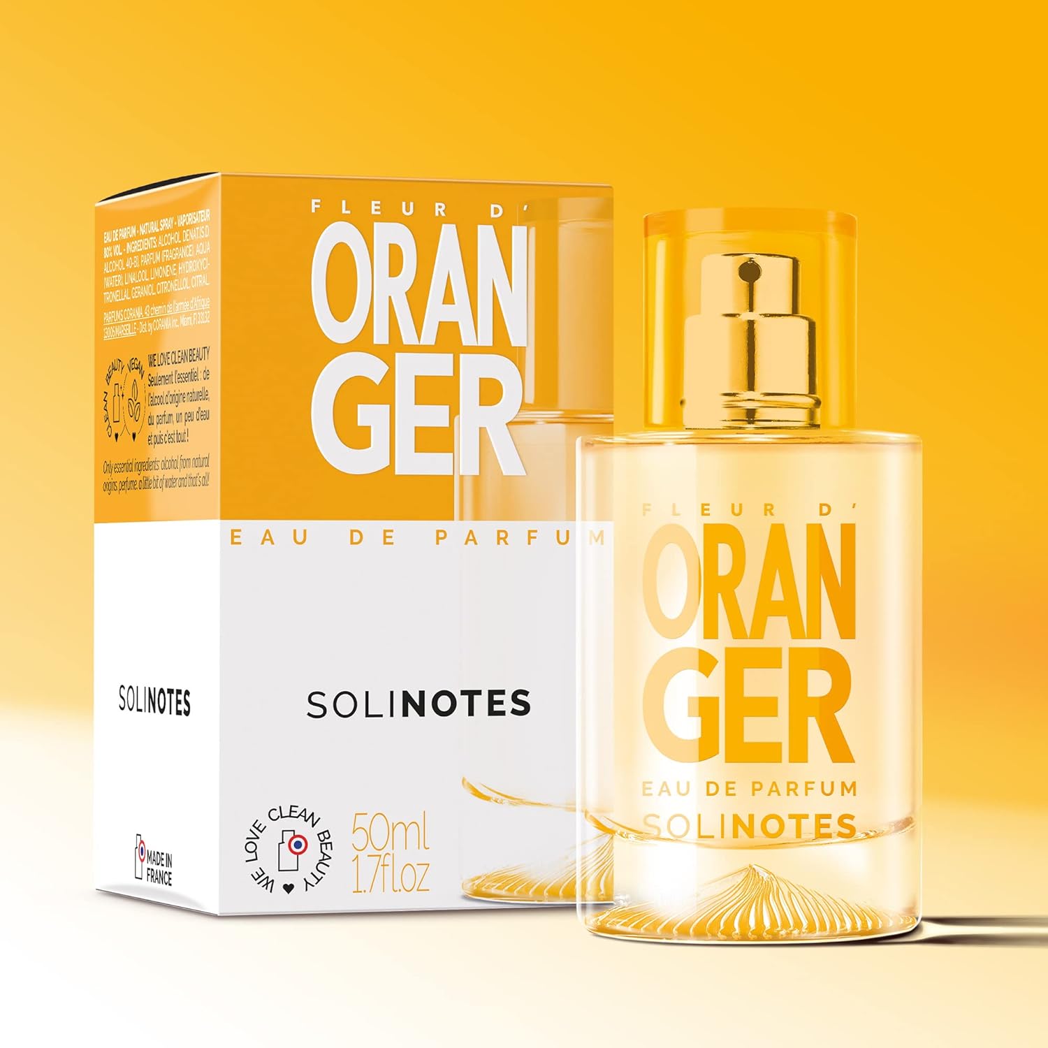 Parfum Femme SOLINOTES Fleur d'Oranger - Eau De Parfum | Fragrance Florale et Apaisante - Cadeau Parfait pour Elle - 50 ml