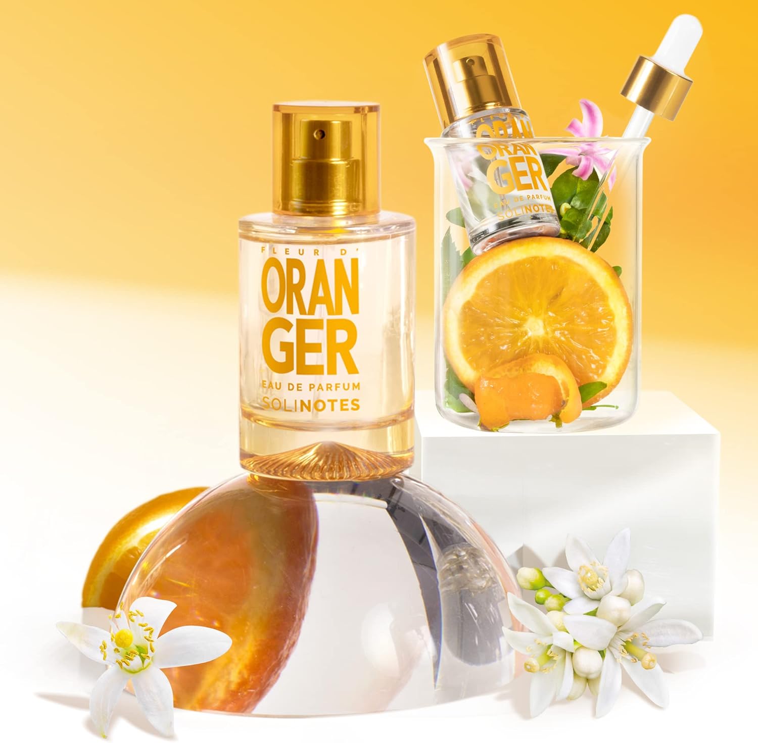 Parfum Femme SOLINOTES Fleur d'Oranger - Eau De Parfum | Fragrance Florale et Apaisante - Cadeau Parfait pour Elle - 50 ml
