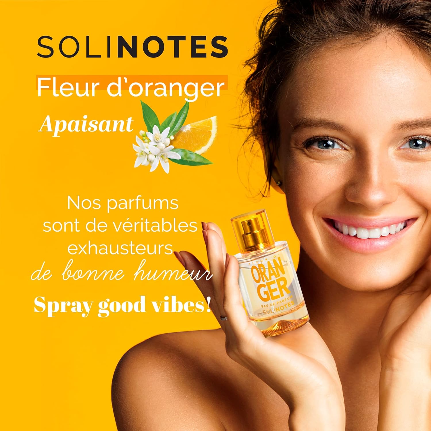 Parfum Femme SOLINOTES Fleur d'Oranger - Eau De Parfum | Fragrance Florale et Apaisante - Cadeau Parfait pour Elle - 50 ml