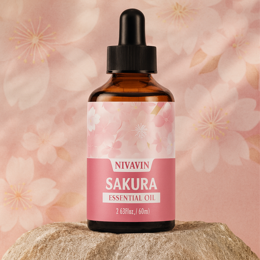 Huile Visage Parfumée NIVAVIN longue durée – Extrait de Sakura (30/60 ml)