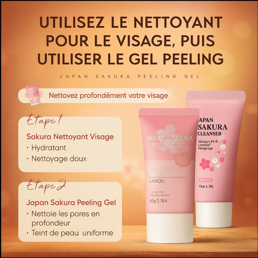 Sakura Exfoliating Gel 60g – Nettoyant Visage Doux aux Extraits Naturels de Fleurs