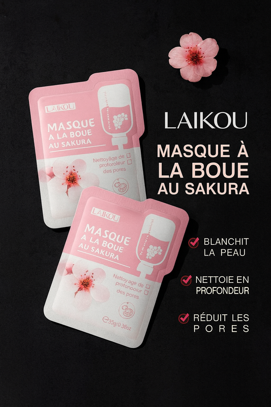 Pack 1 ou 5 Masques Collagène Sakura – Soin Hydratant & Purifiant