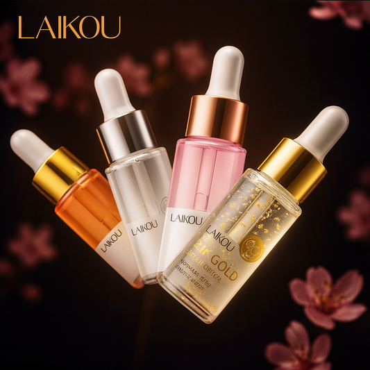 Sérum Visage LAIKOU – Essence de Sakura du Japon & Or 24K
